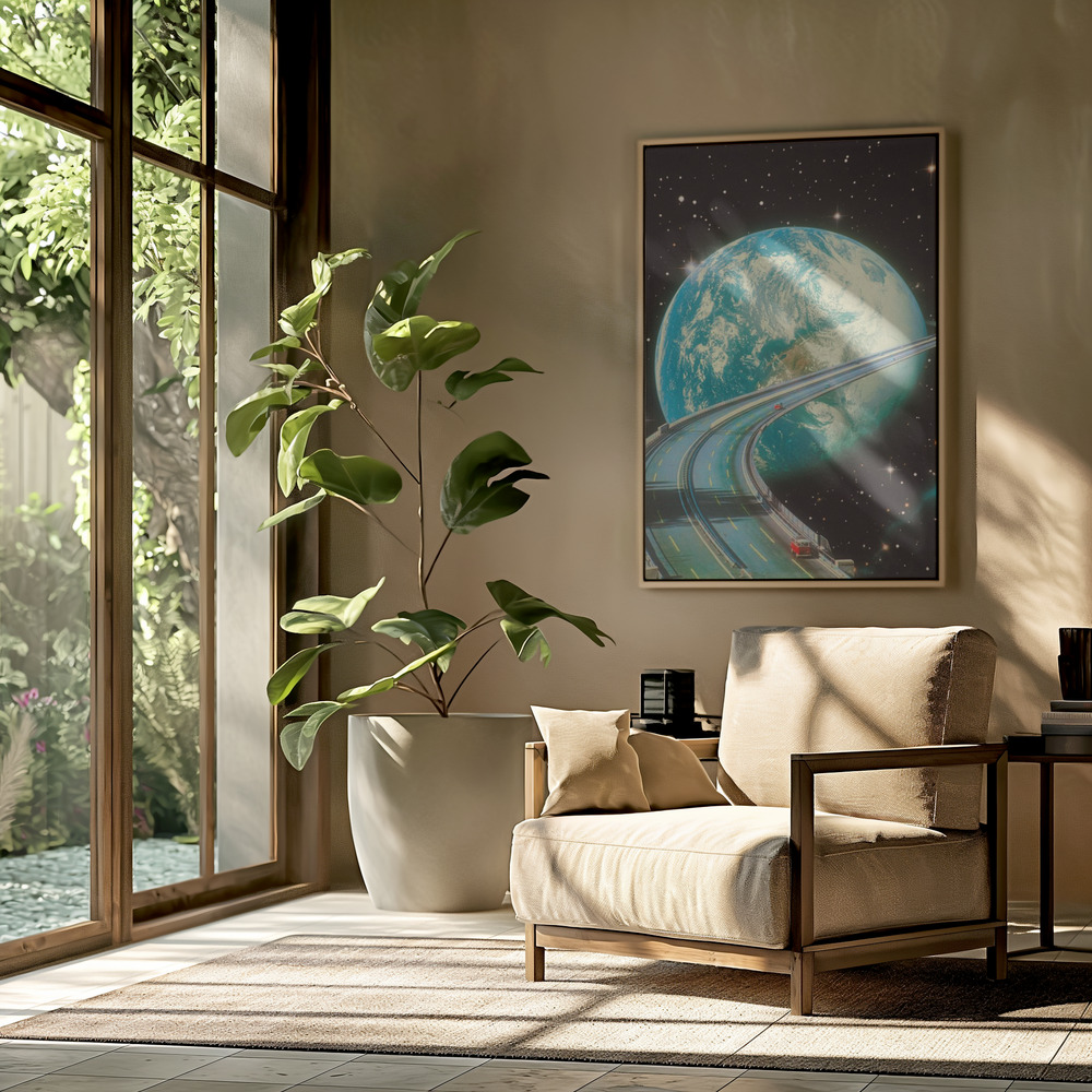 Toile - Highway Home dans le salon