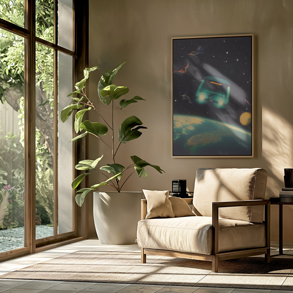 Lienzo - The Space Express en el salón