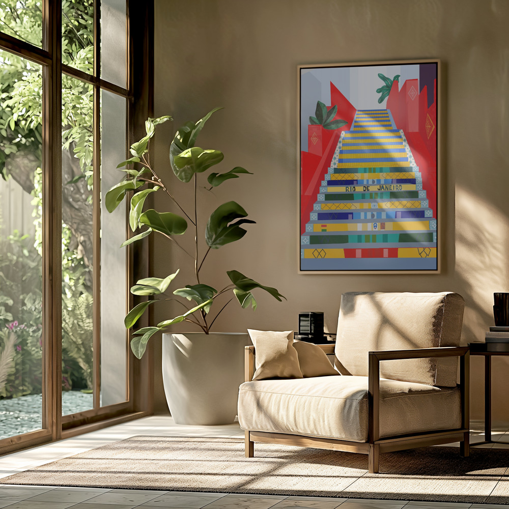 Canvas schilderi - Rio de Janeiro in de woonkamer