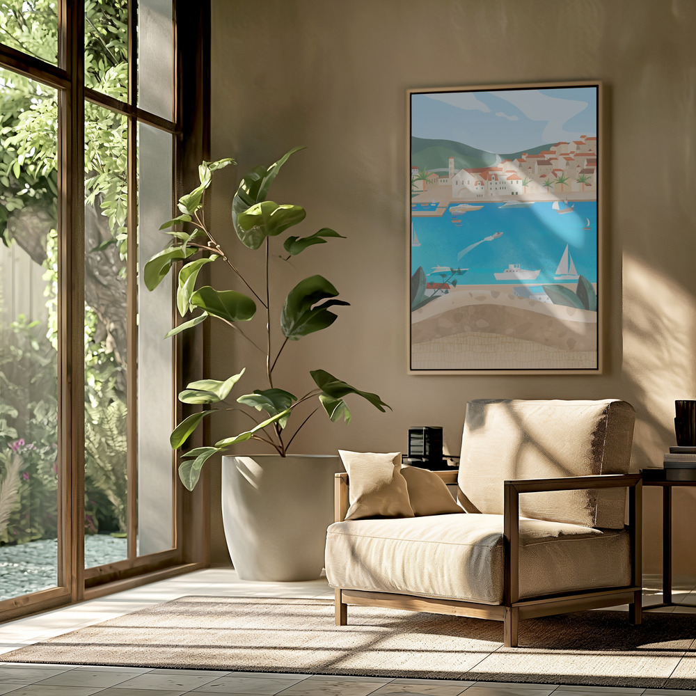 Canvas schilderi - Hvar in de woonkamer