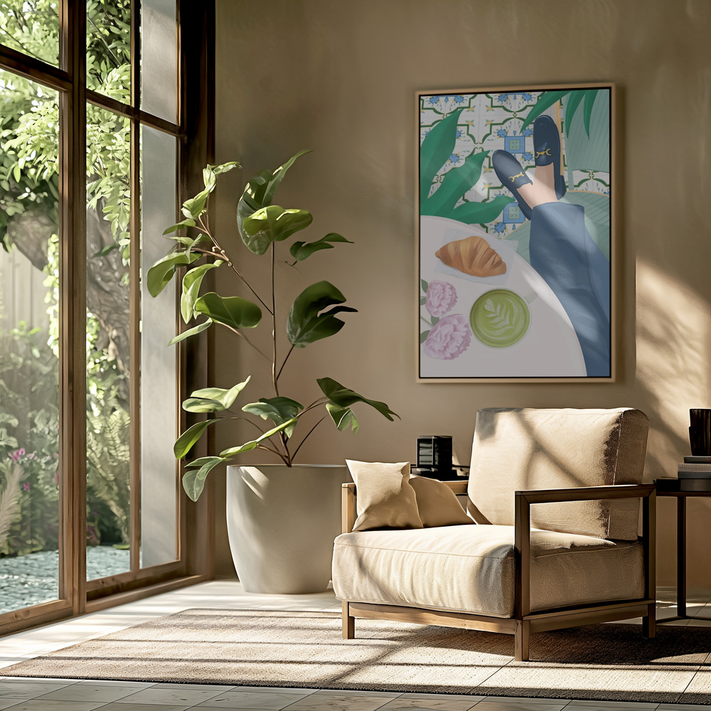 Toile - Cafe dans le salon