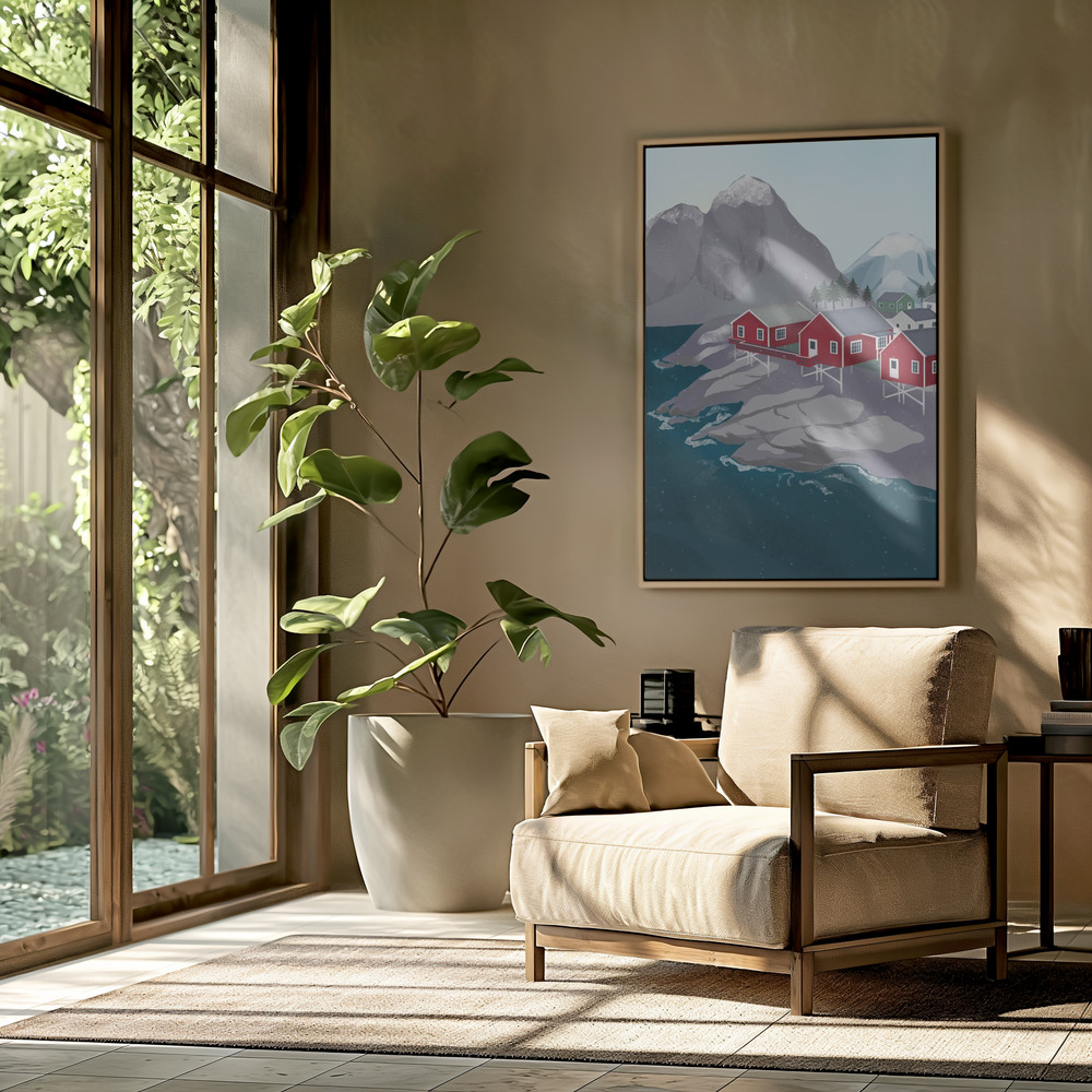 Canvas print - Norway in the livingroom