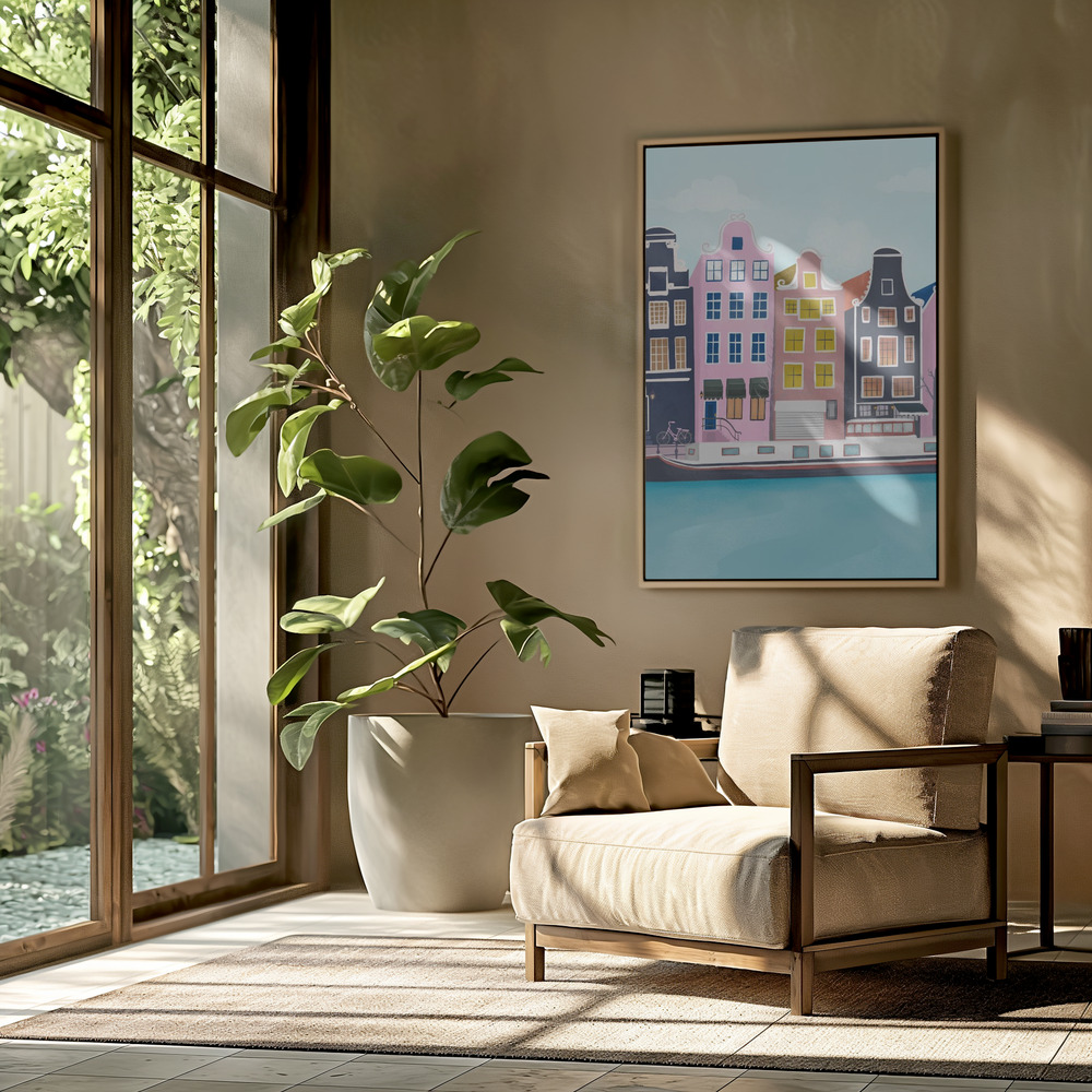 Canvas print - Amsterdam in the livingroom