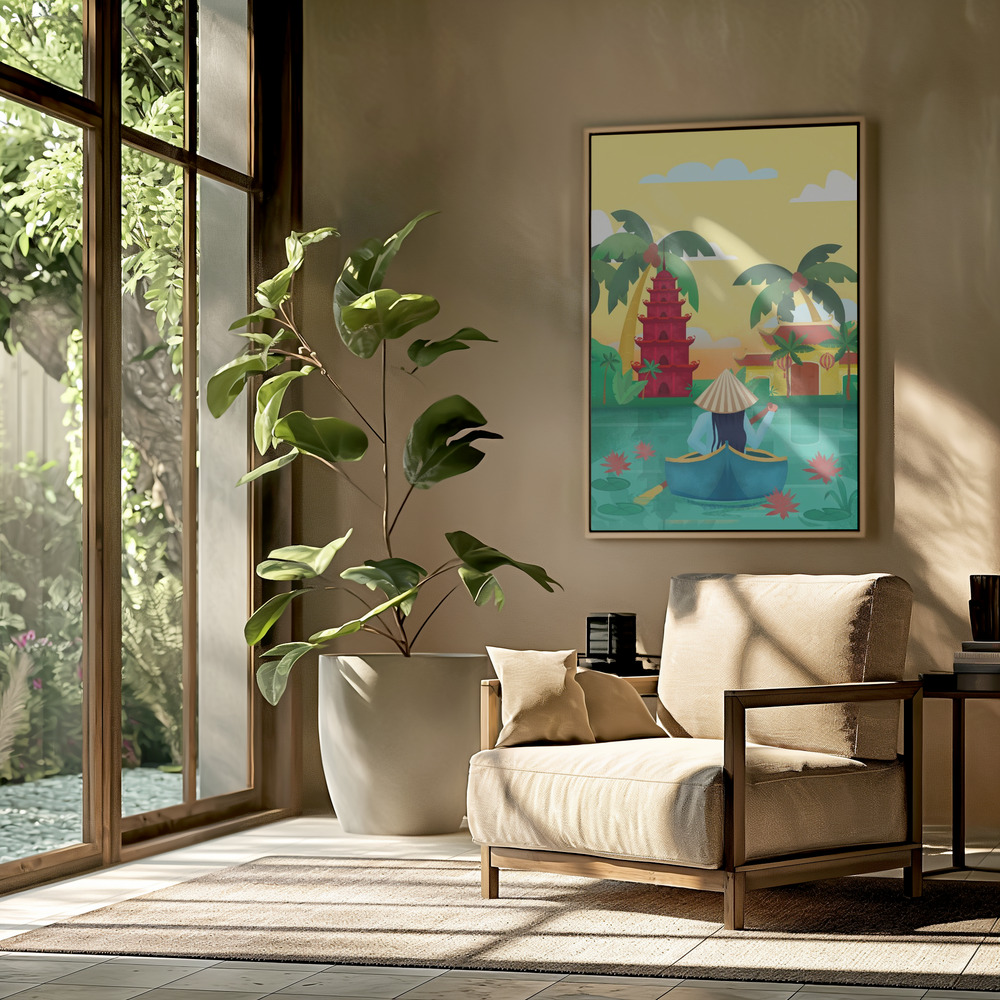 Canvas print - Vietnam in the livingroom