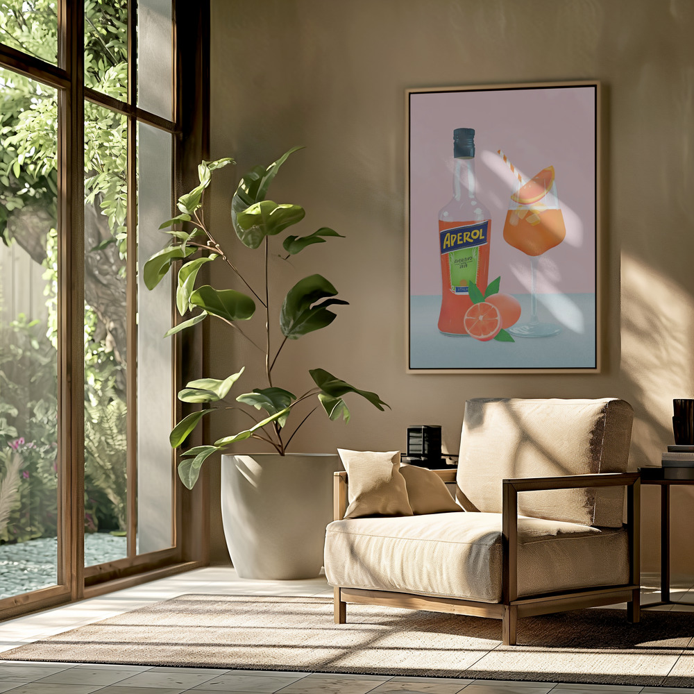 Toile - Aperol Spritz dans le salon