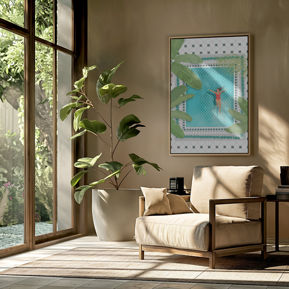 Toile - Riad Pool dans le salon