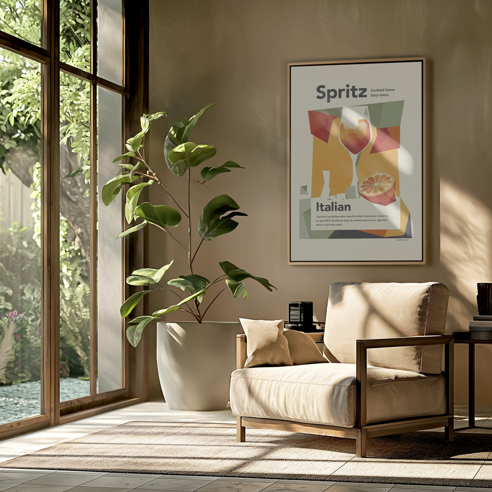 Obraz na płótnie - Aperol spritz print w salonie