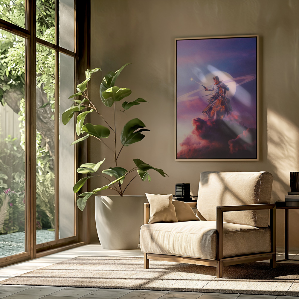 Canvas schilderi - Justice in de woonkamer
