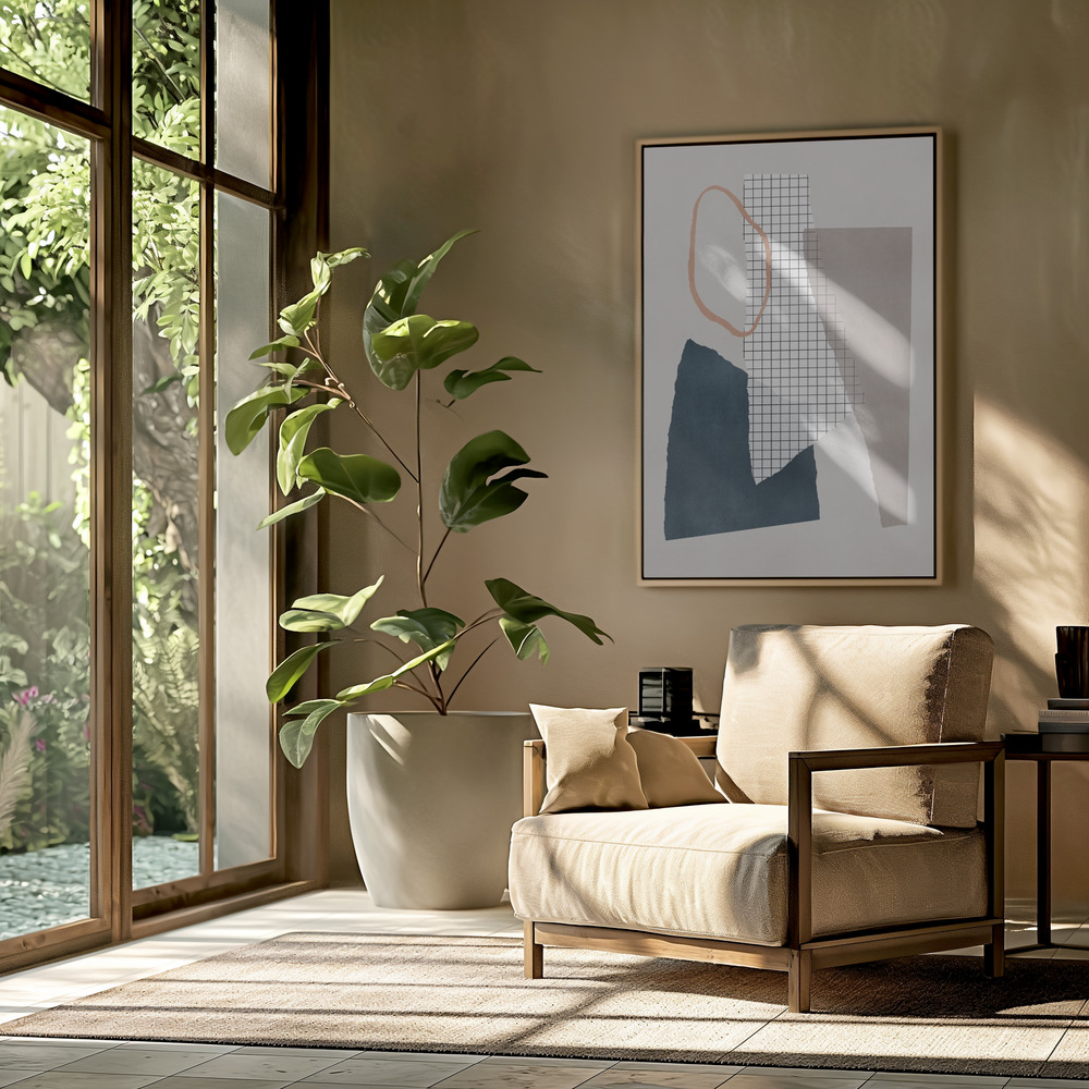 Canvas print - Pieces 18 in the livingroom