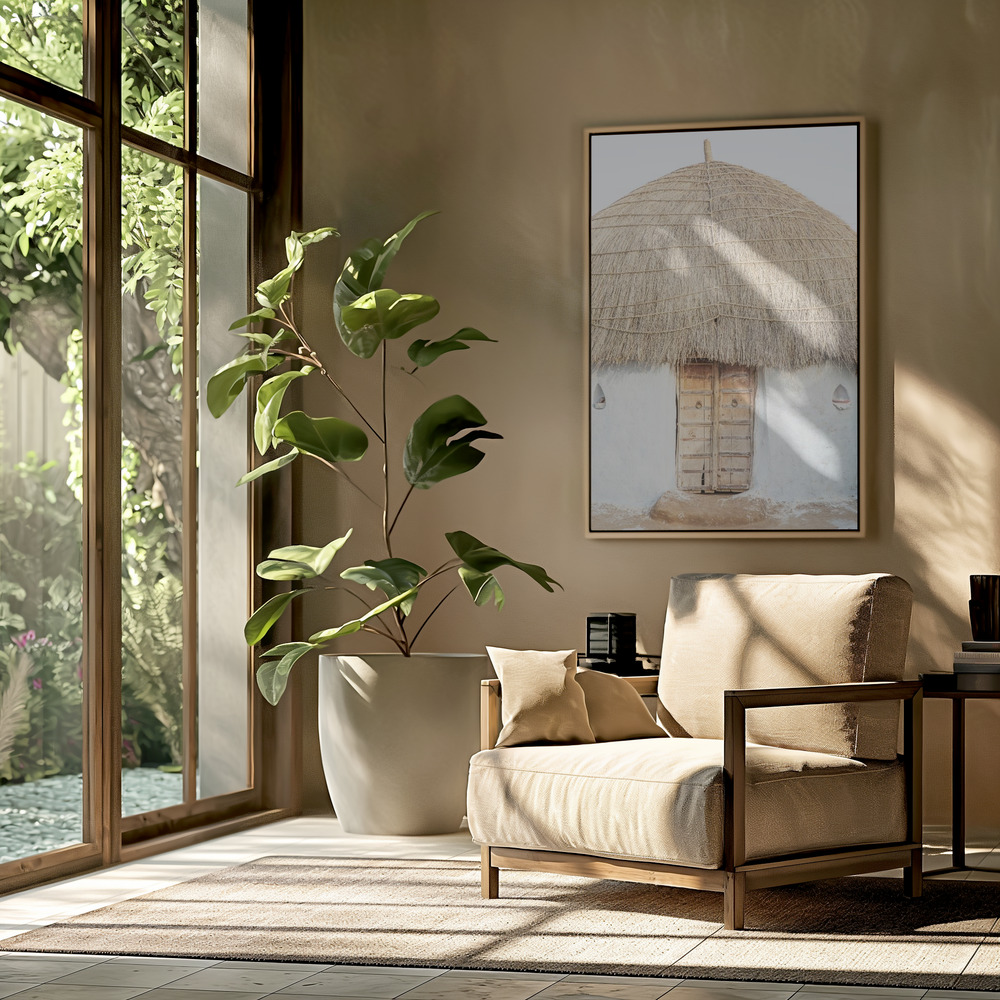 Toile - Desert Hut dans le salon