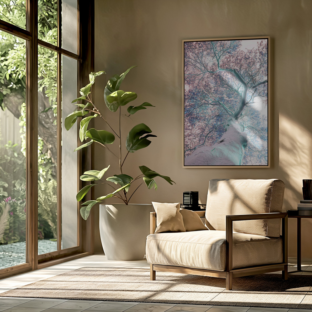Canvas schilderi - Fever Tree in de woonkamer