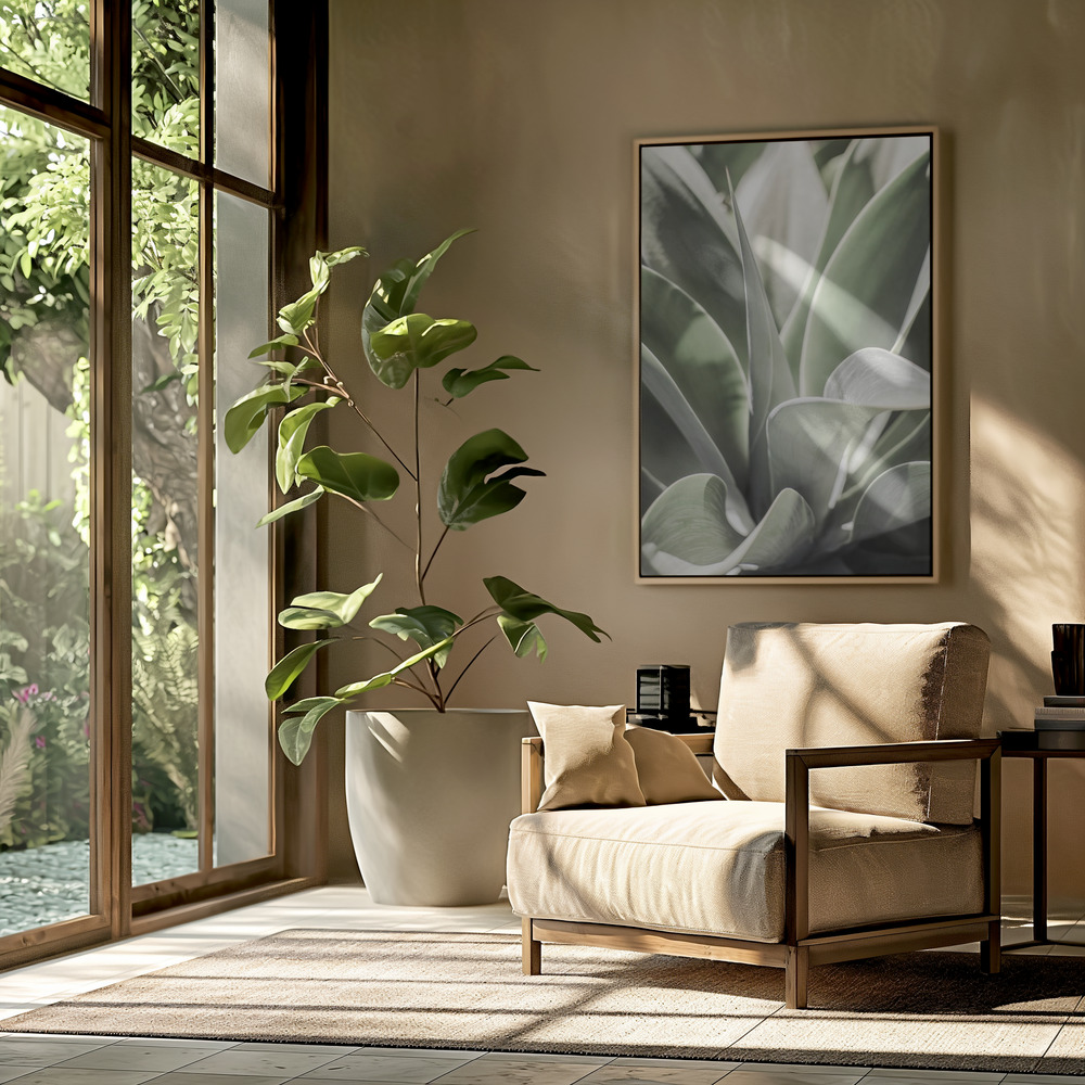 Canvas schilderi - Karro Bloom in de woonkamer