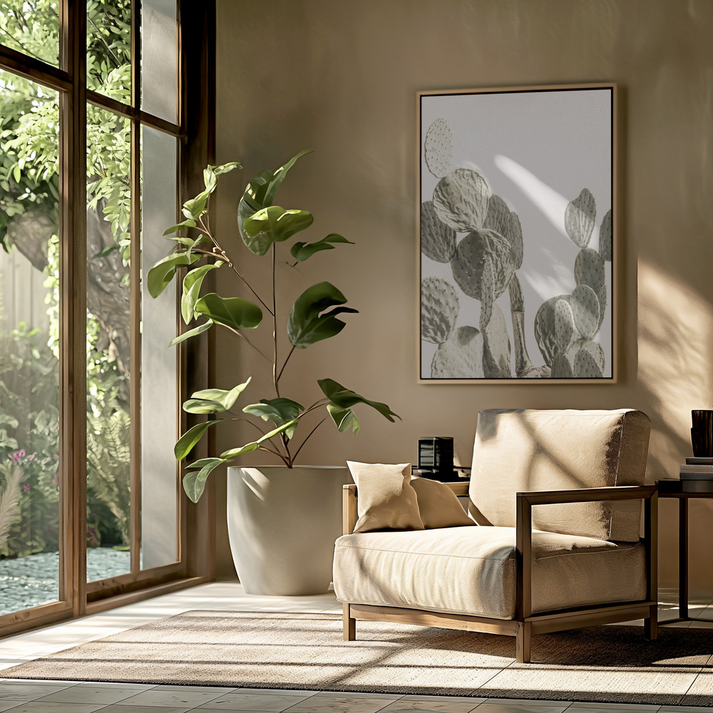 Leinwandbild - Mexi Catus in der Wohnstube