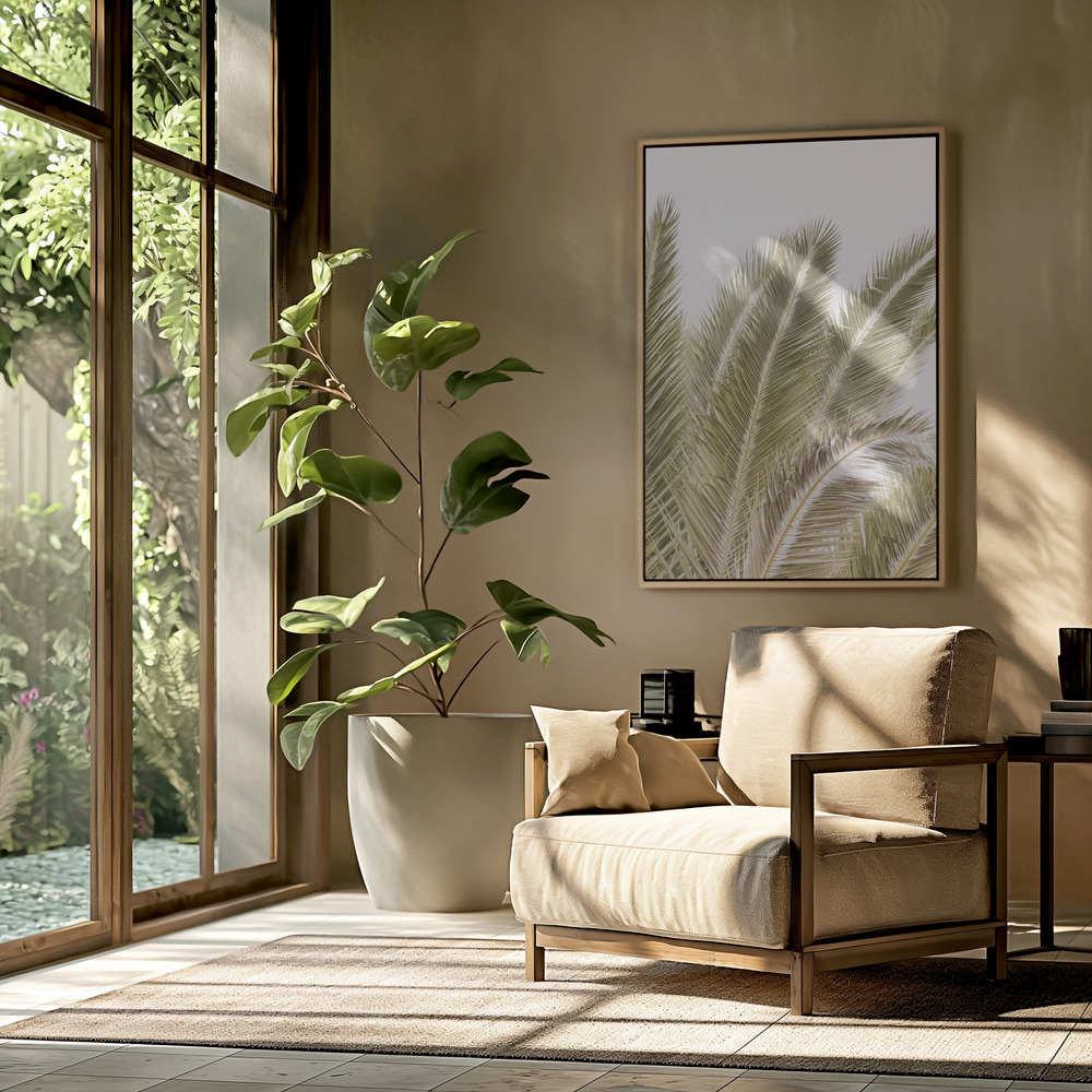 Toile - Oasis Palm 01 Oa 01 dans le salon