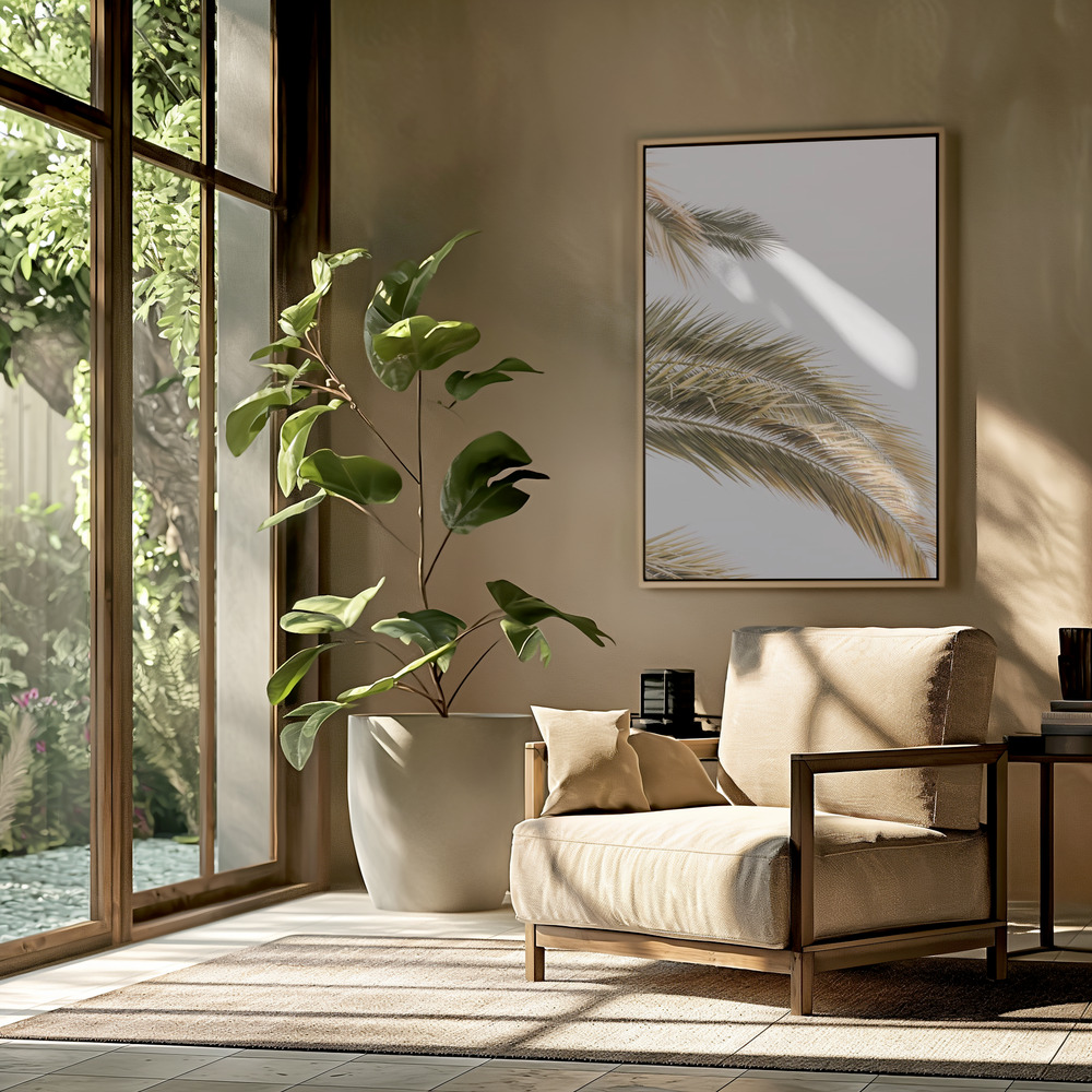 Canvas print - Oasis Palm 02jpg in the livingroom