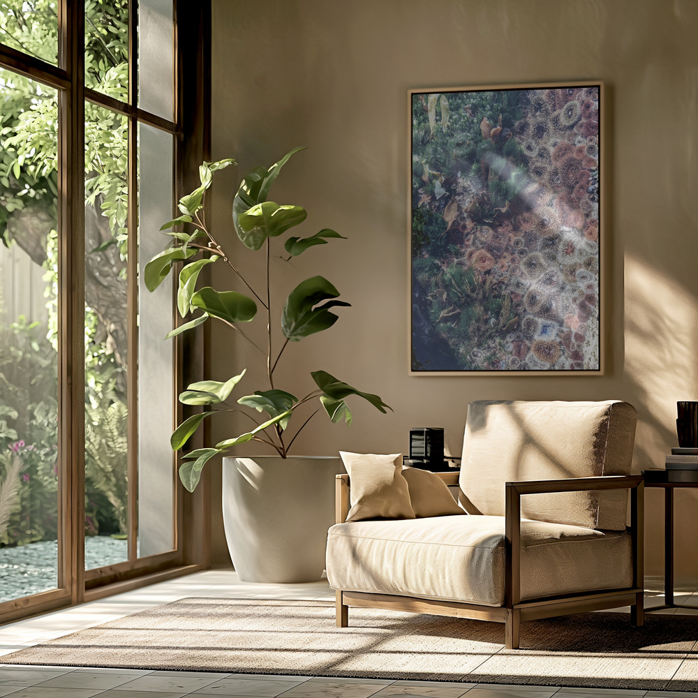 Canvas print - Ocean Curiosities in the livingroom