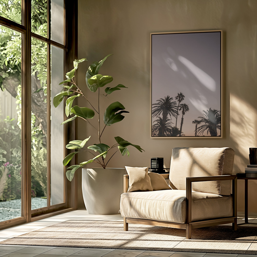 Canvas print - Palm Point in the livingroom