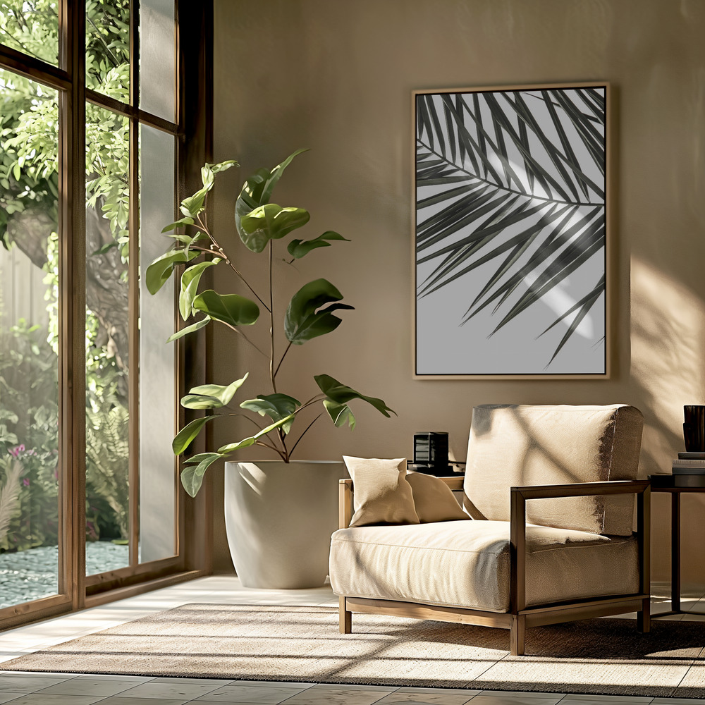 Canvas print - Phoenix Frond in the livingroom