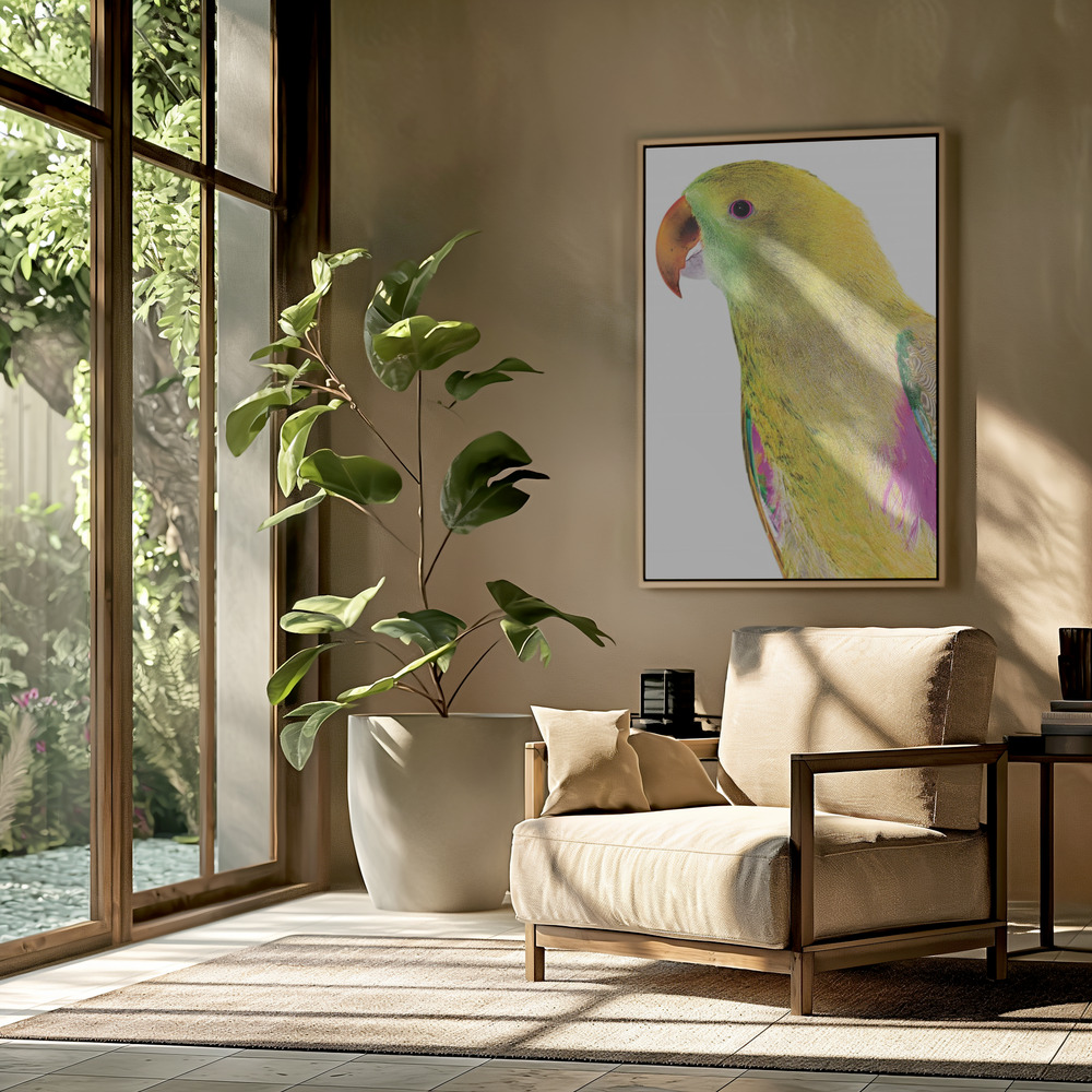 Canvas print - Polly in the livingroom
