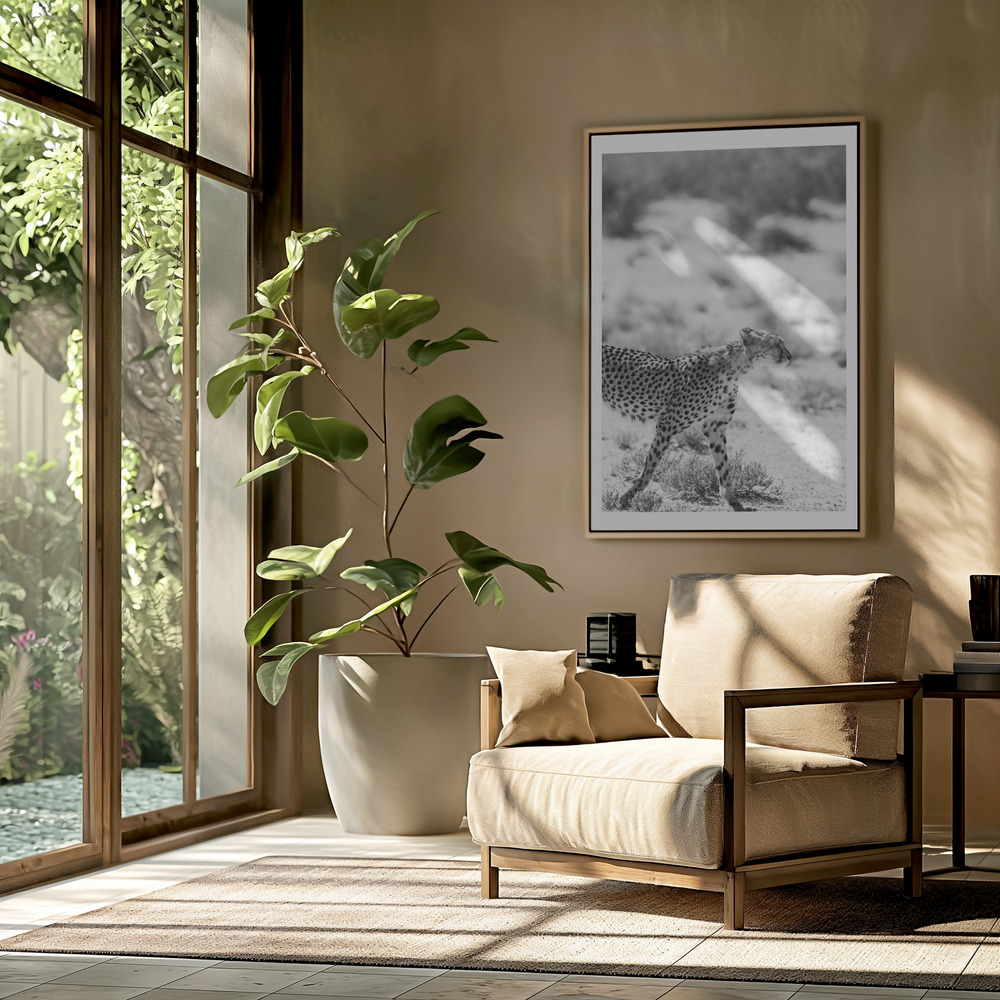 Canvas print - Safari Katjpg in the livingroom