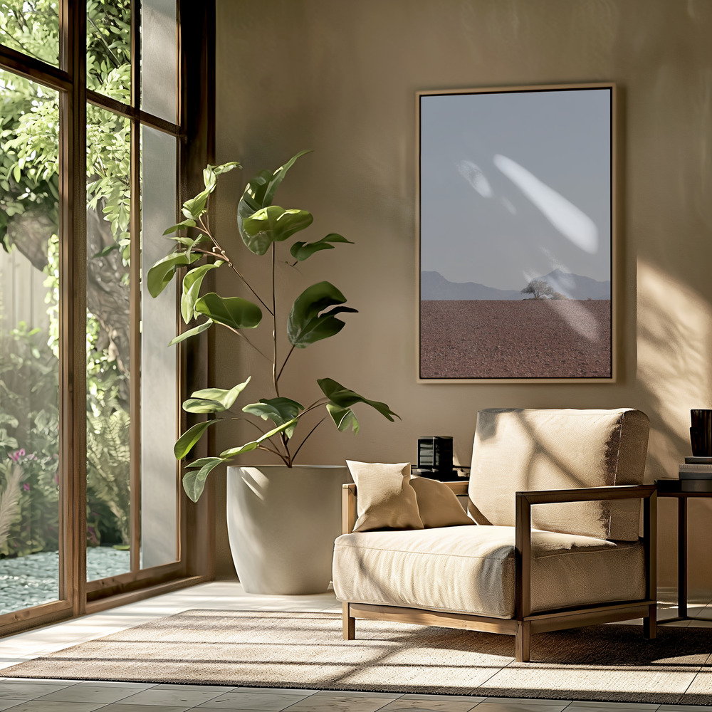 Canvas print - Swart Land No2 in the livingroom