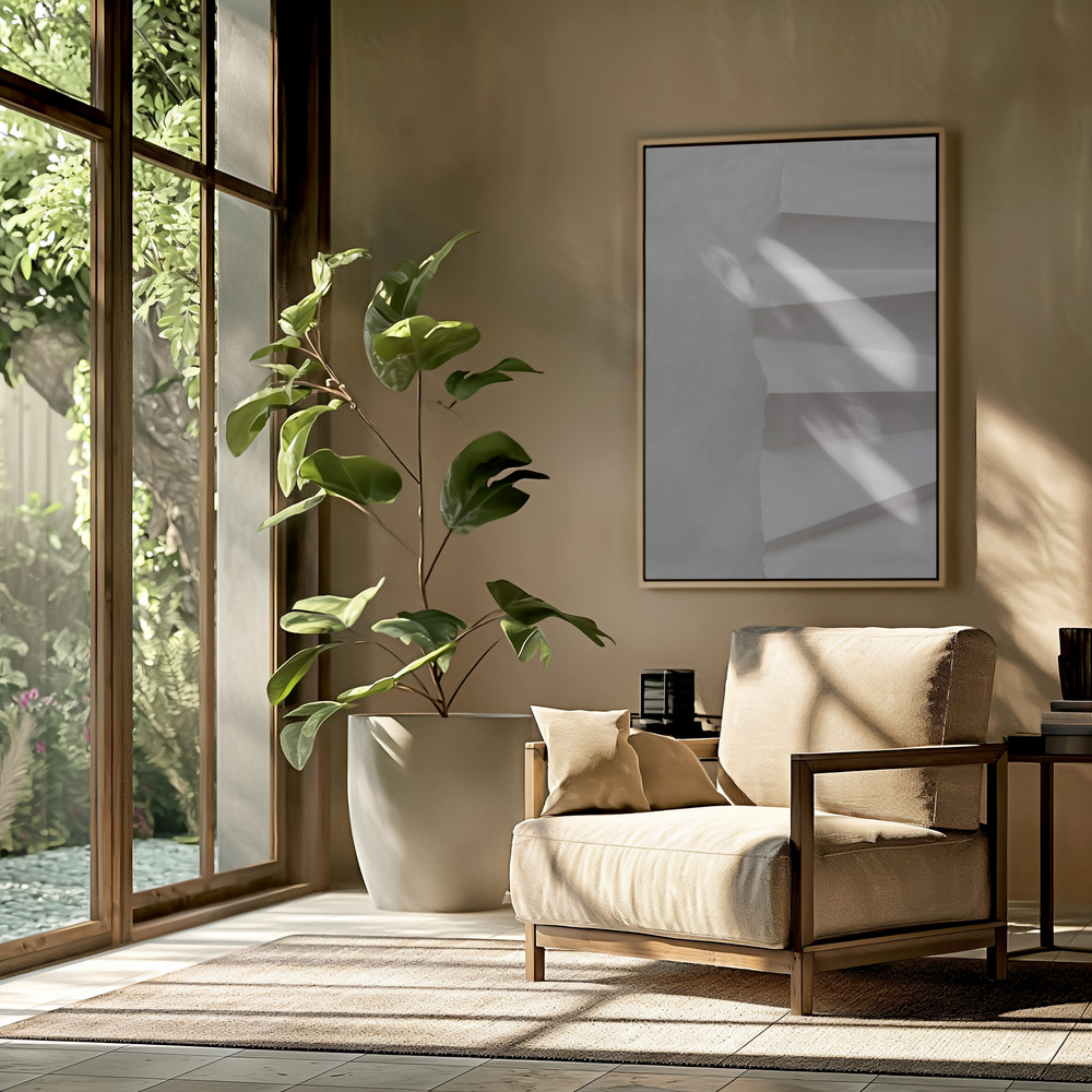 Canvas print - Paper Studies 12 in the livingroom