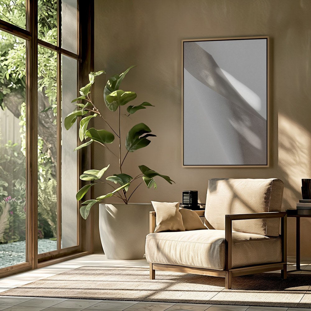 Canvas print - Paper Studies 15 in the livingroom