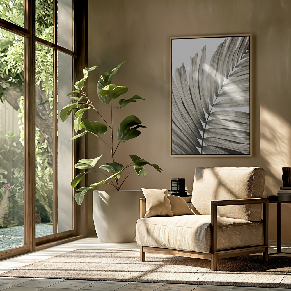 Toile - Palm Leaves 22 dans le salon
