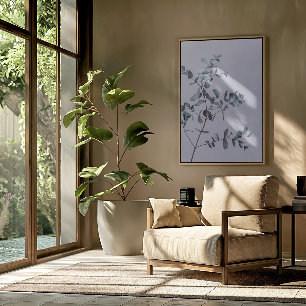 Toile - Eucalyptus 13 dans le salon