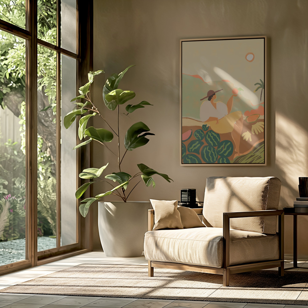 Canvas schilderi - Farmer Guava in de woonkamer