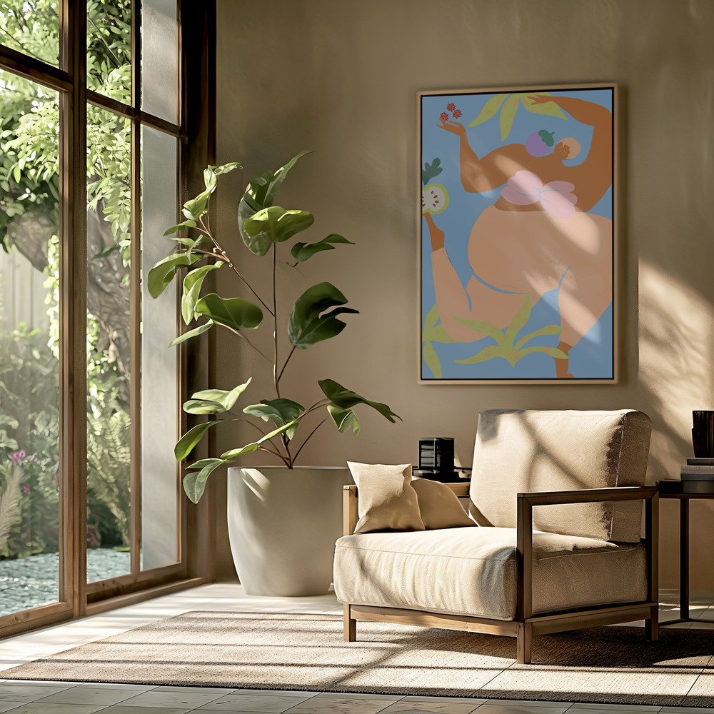 Canvas schilderi - Fruity Run in de woonkamer