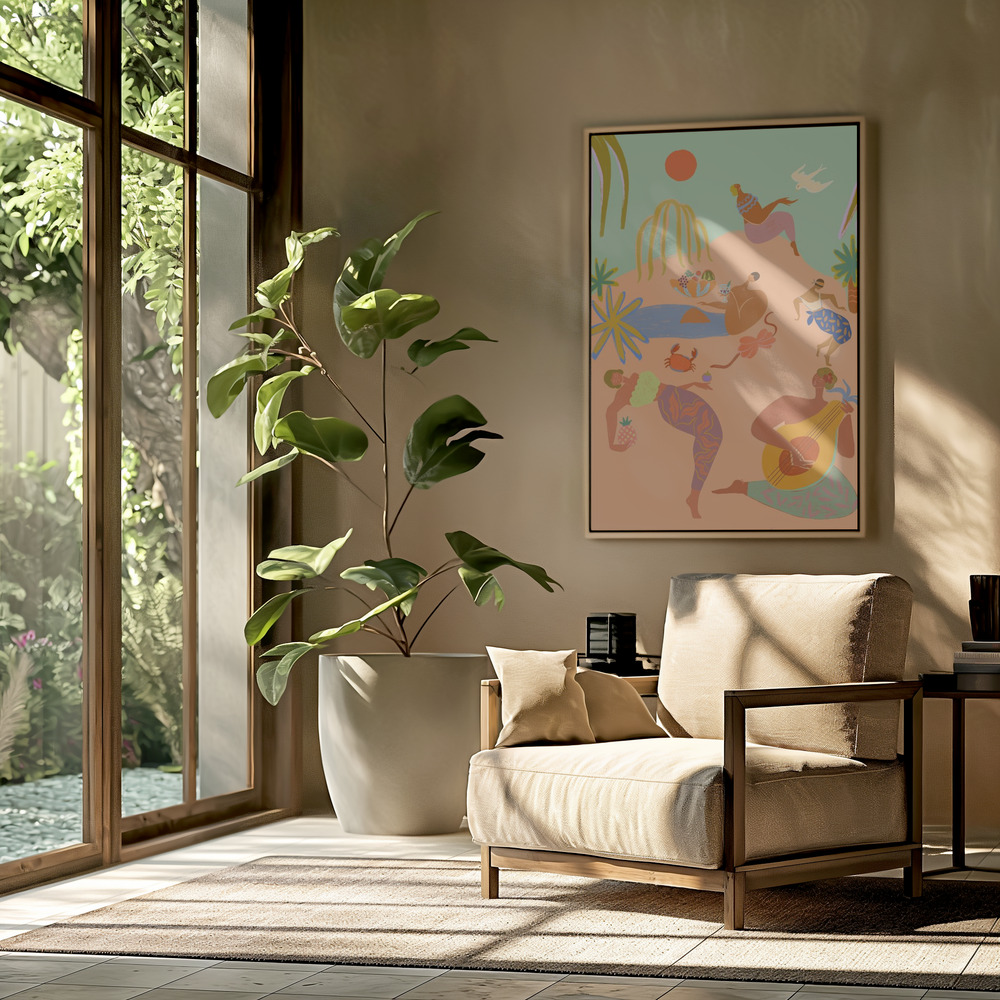 Toile - Vacation dans le salon