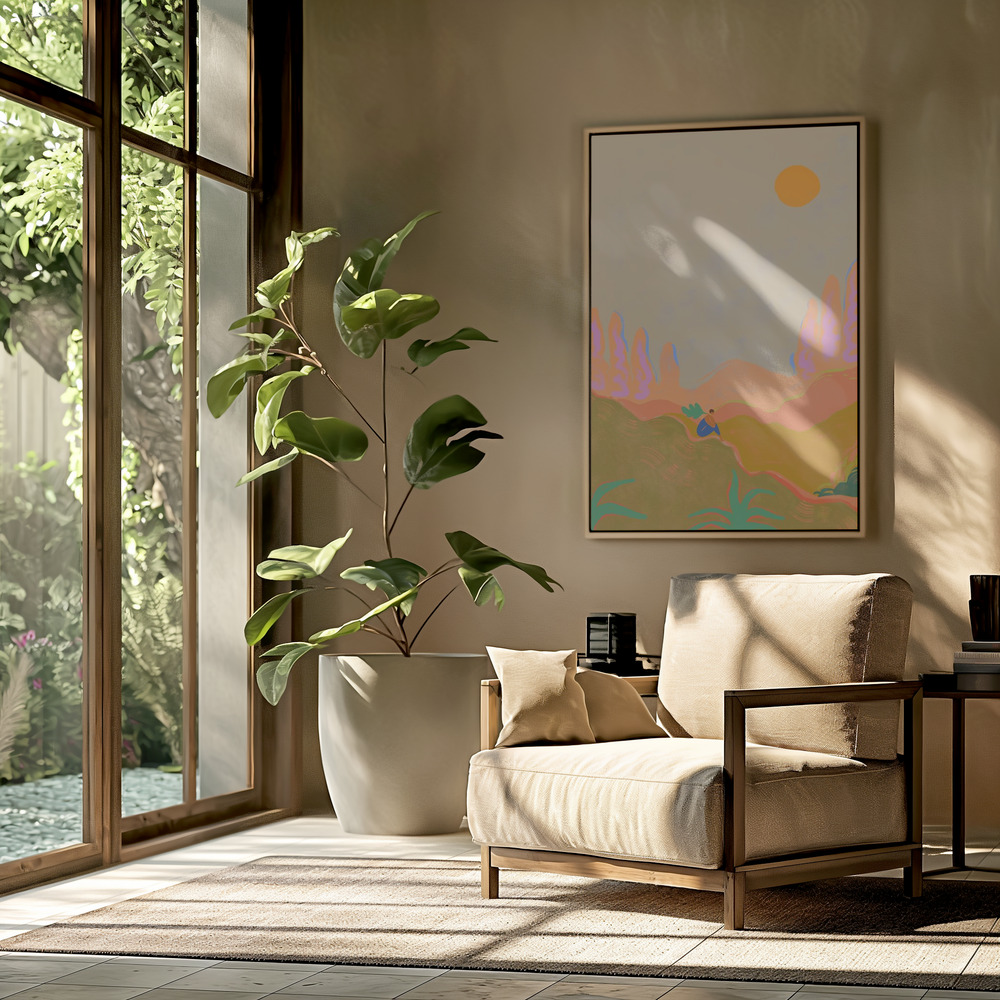 Toile - Wide Open Spaces dans le salon