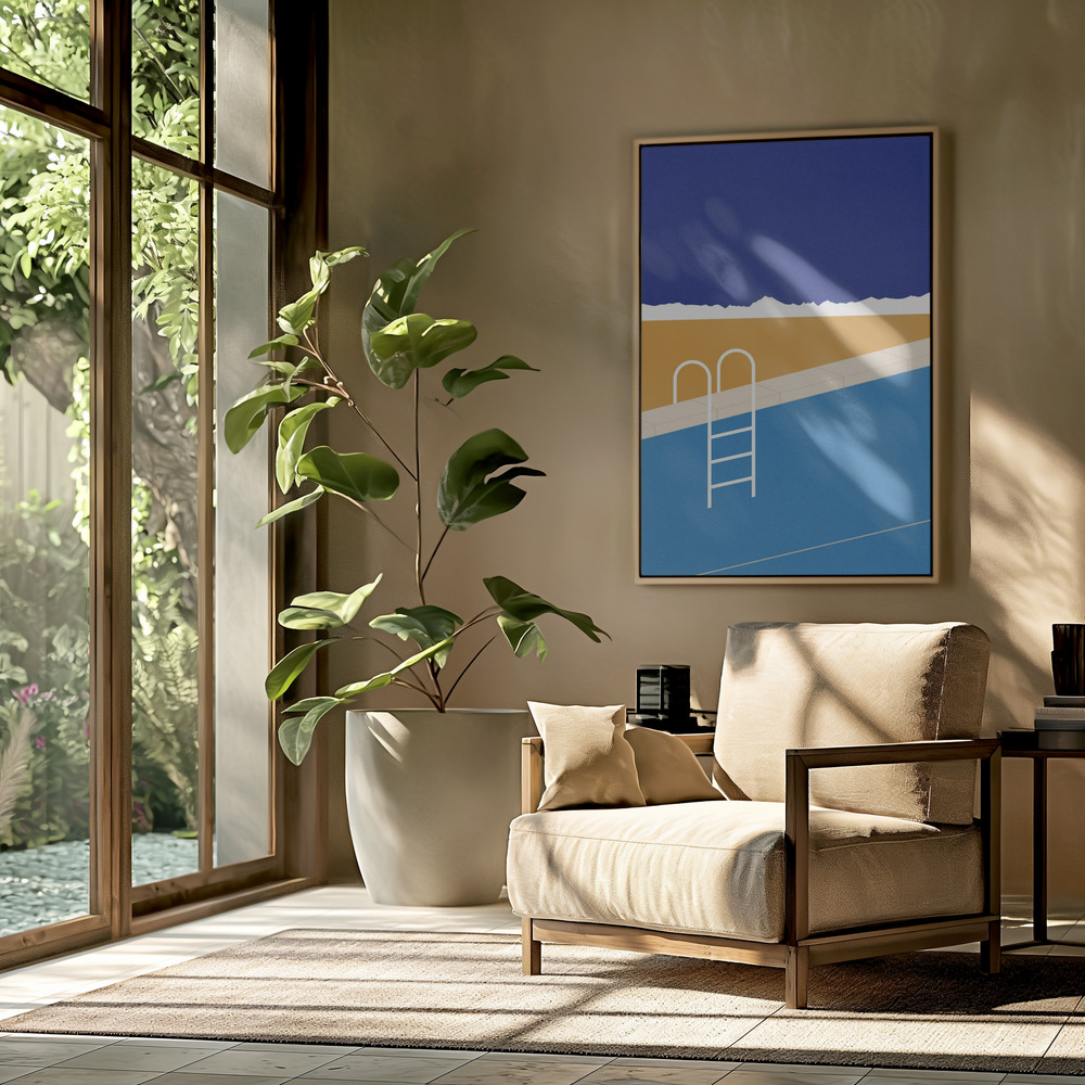 Toile - Desert Pool dans le salon