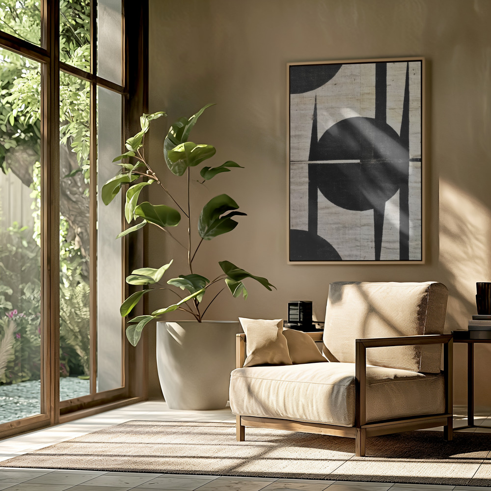 Canvas print - Fixed Circle in the livingroom