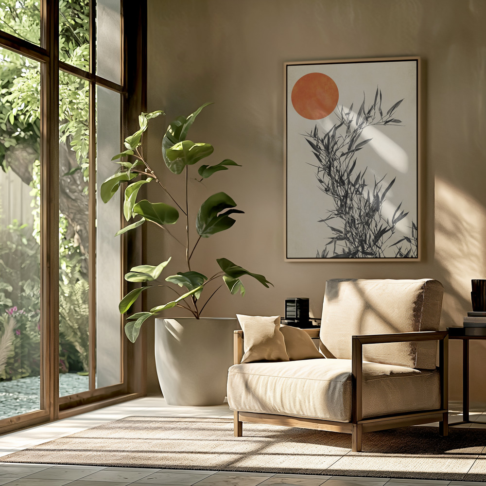 Toile - Japanese Birch dans le salon