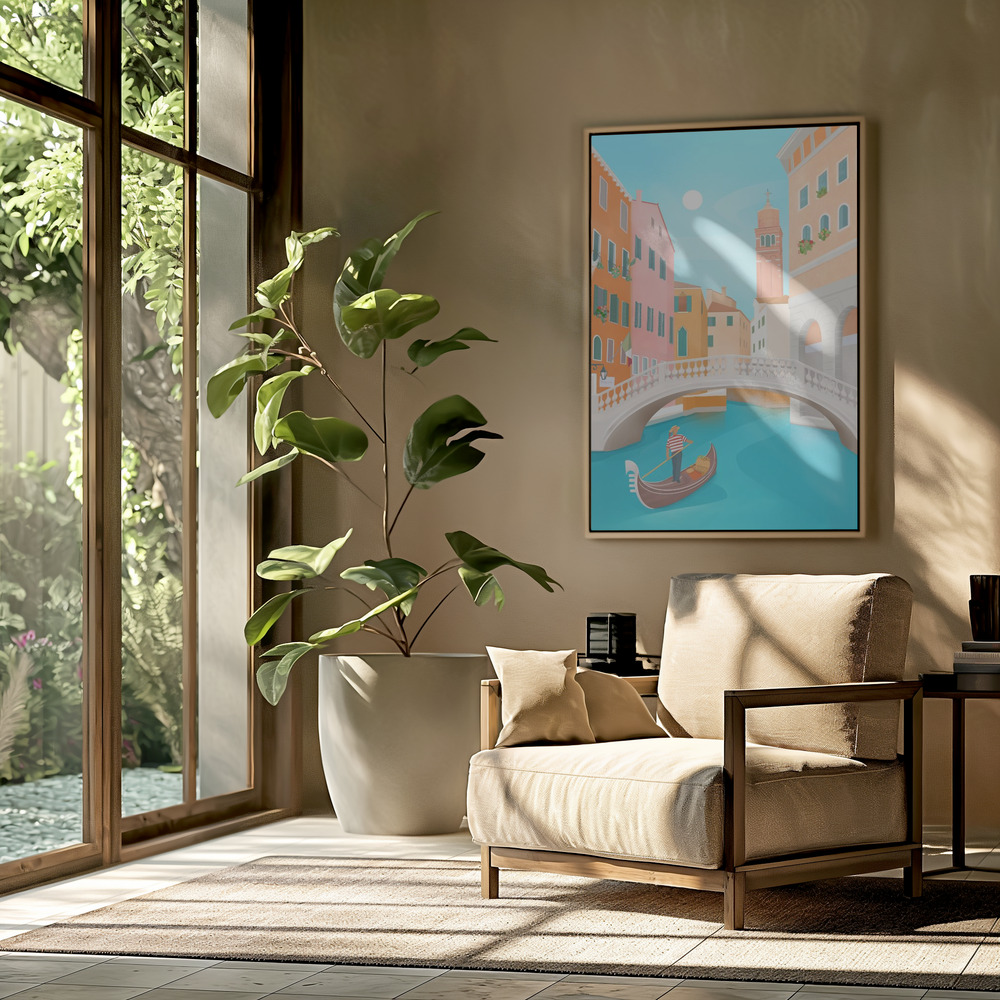 Toile - Venice dans le salon