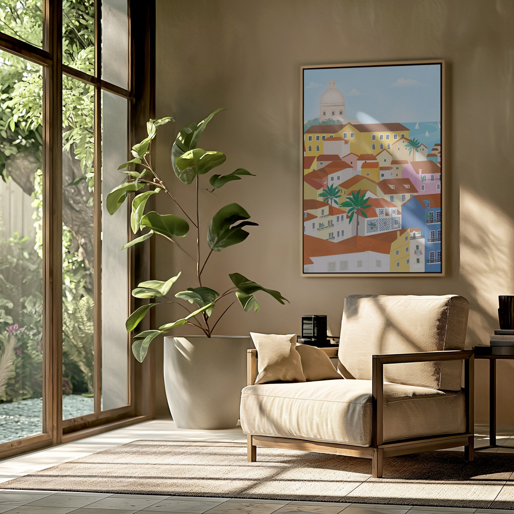 Toile - Lisabon dans le salon