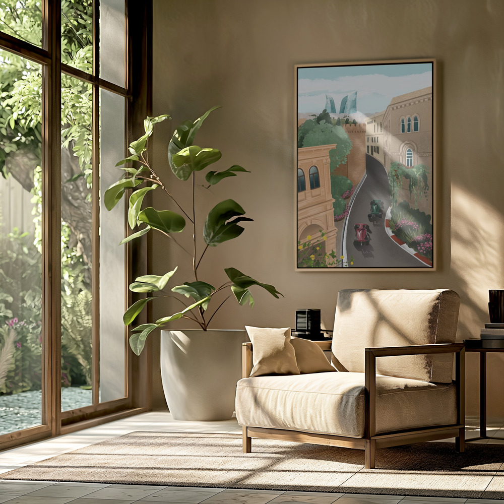 Canvas schilderi - Baku Azerbeidzjan in de woonkamer