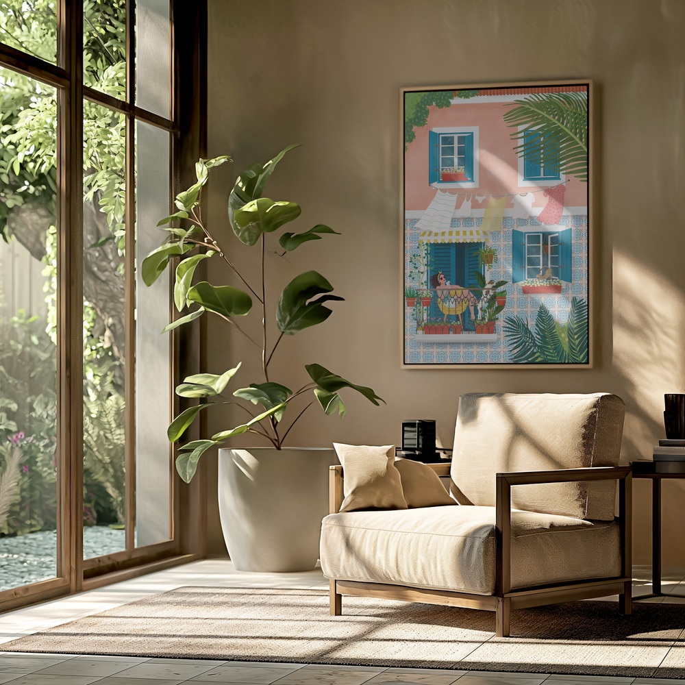 Lienzo - Lisbon en el salón