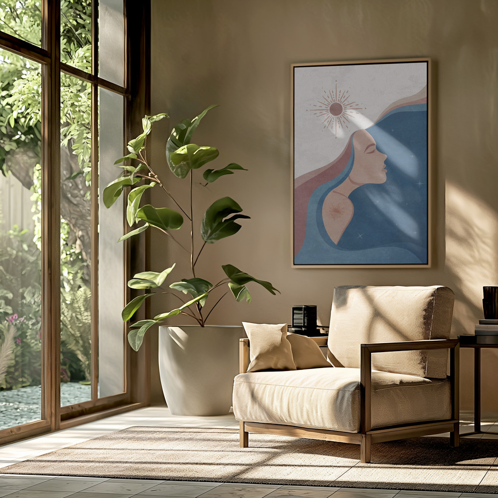 Canvas print - Celestial Harmony in the livingroom