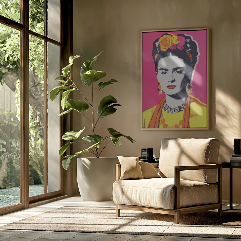 Canvas print - Vibrant Iconic Portrait in the livingroom