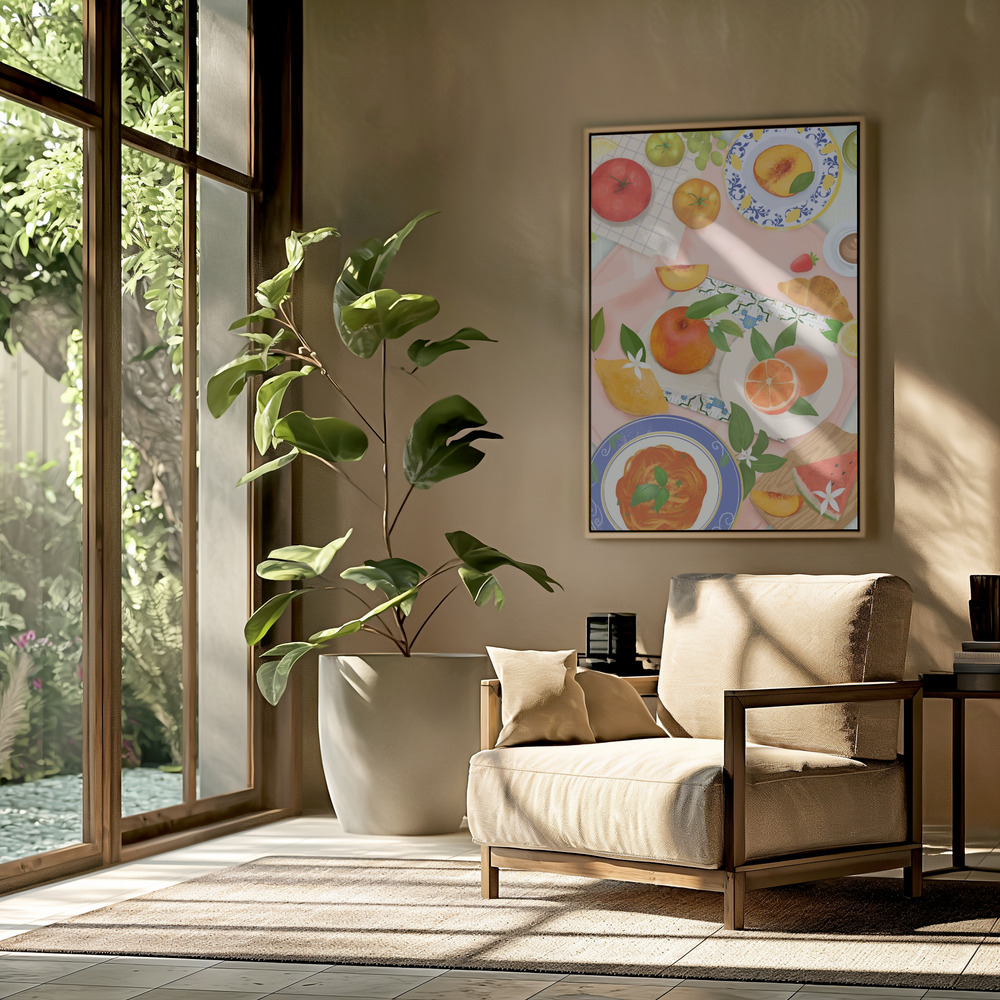 Toile - Summer Brunch dans le salon