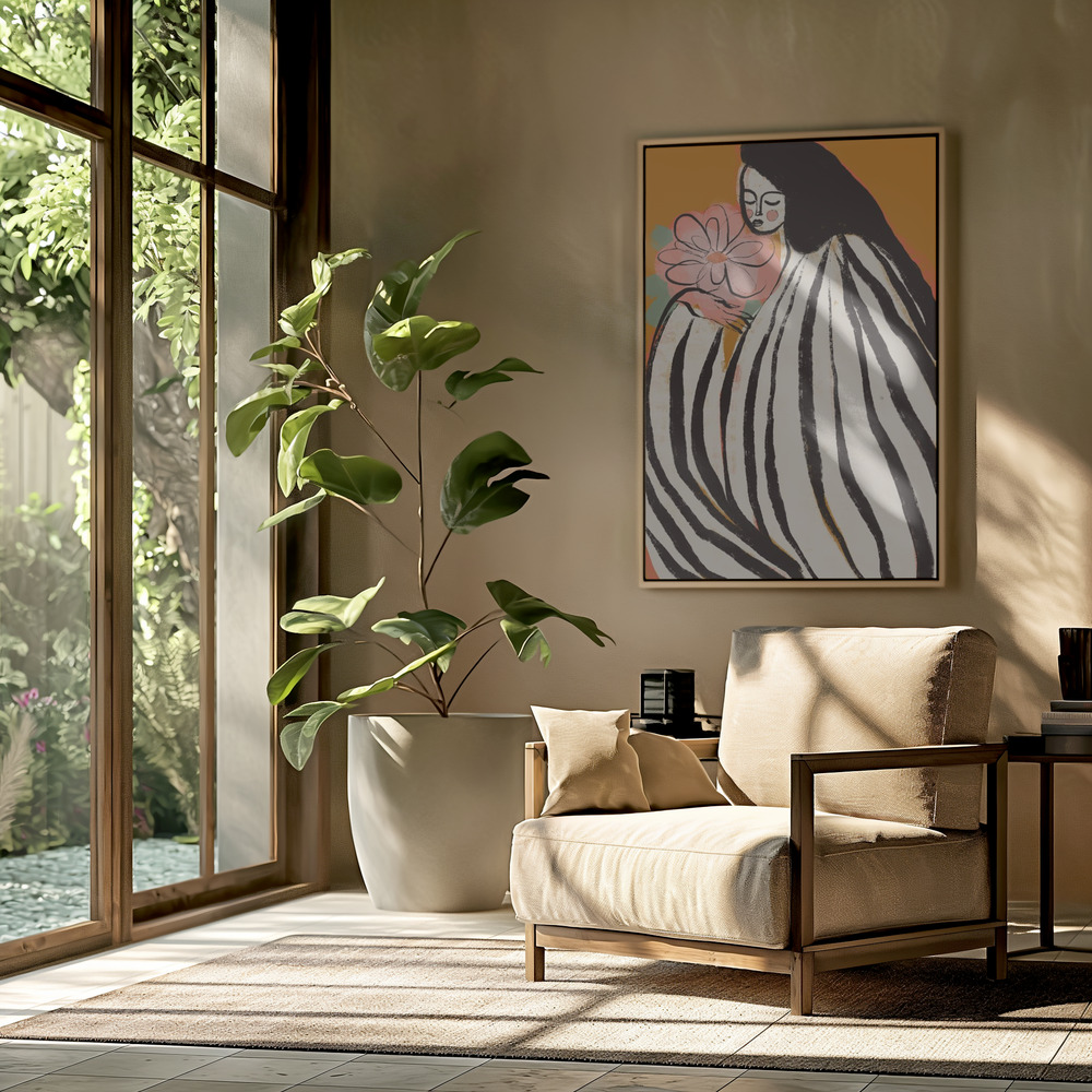 Canvas schilderi - A Silent Moment in de woonkamer