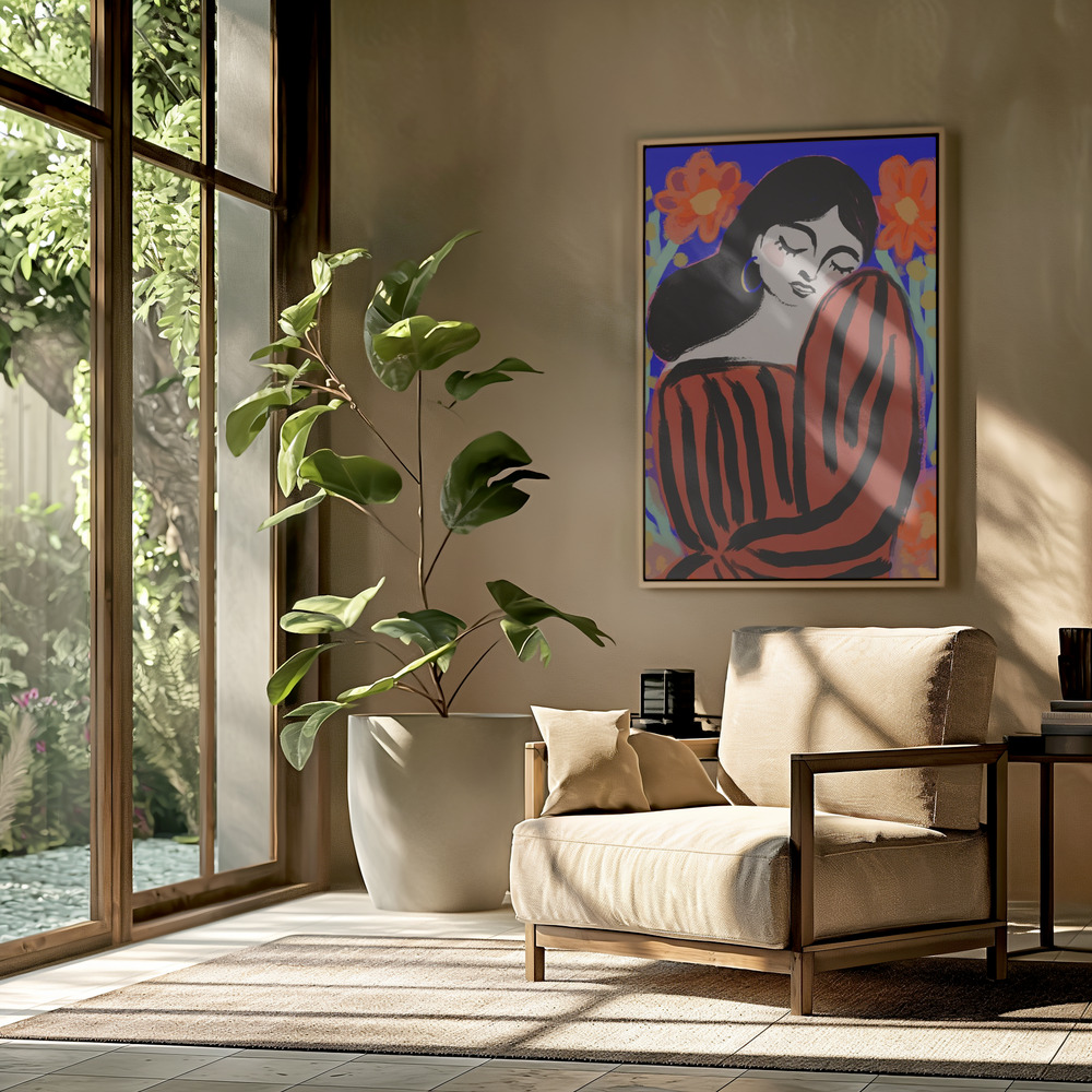 Canvas schilderi - Garden Harmony in de woonkamer
