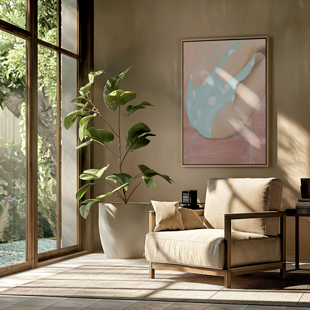 Toile - Ana dans le salon