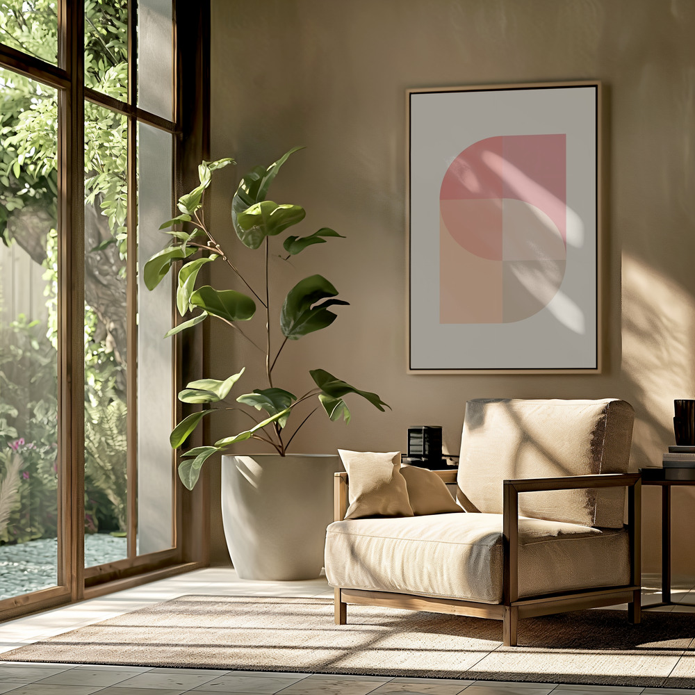 Canvas taulu - Peach 30 olohuoneessa