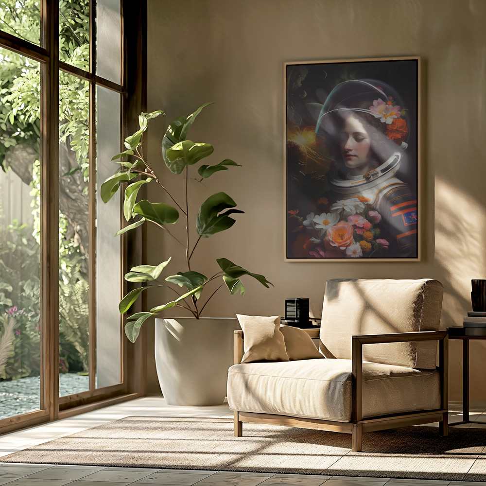 Canvas print - Astronaut Beauty in the livingroom