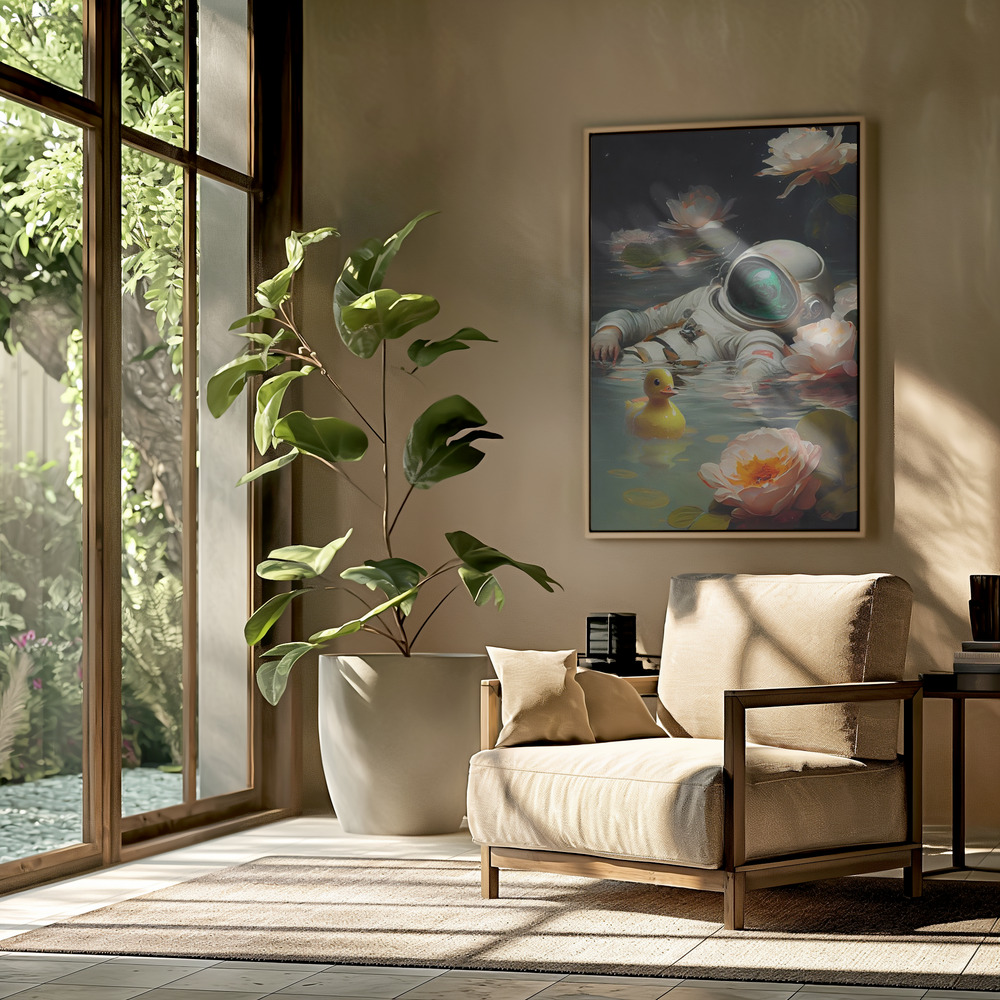 Canvas print - My Space Siesta in the livingroom