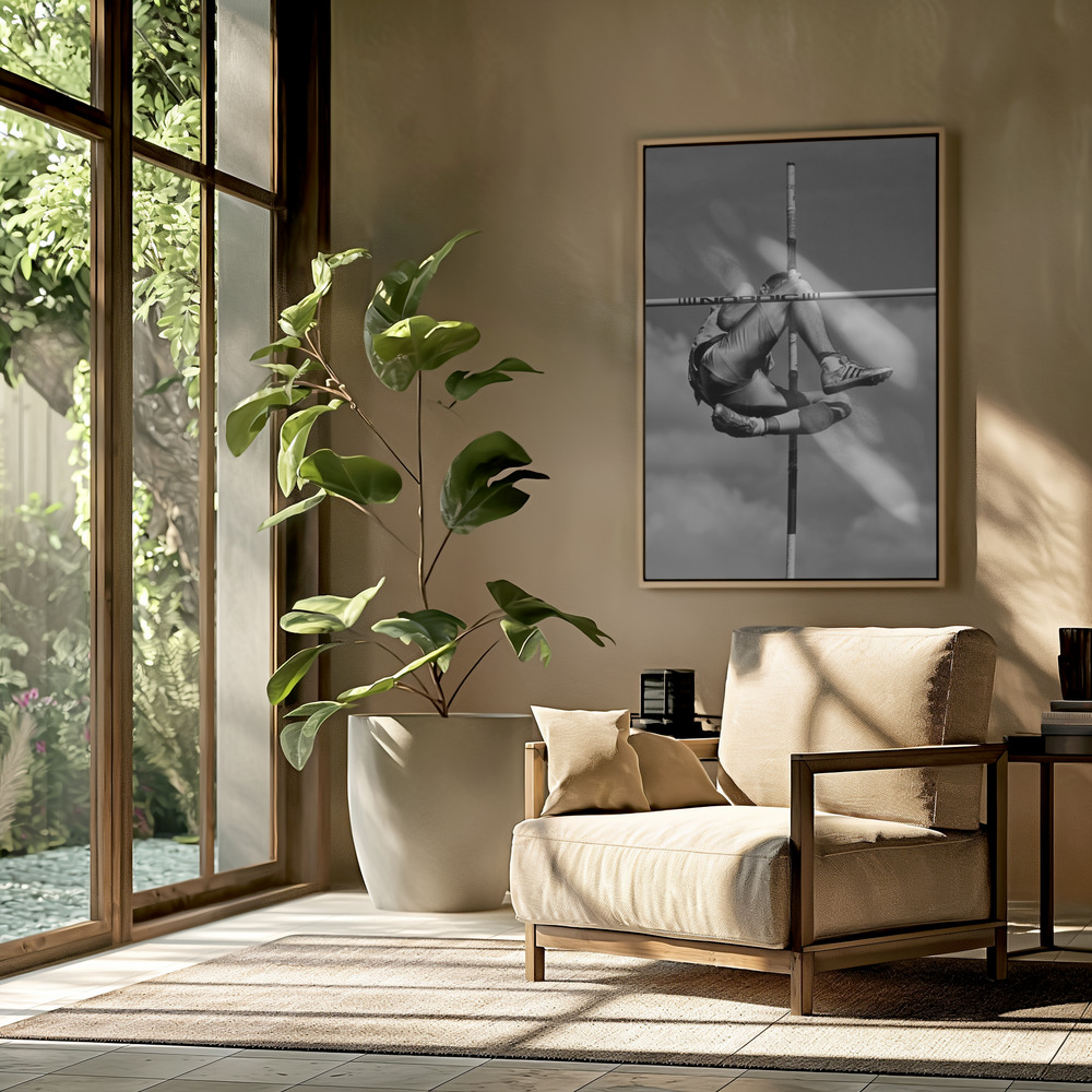 Canvas schilderi - A Cross in the Sky in de woonkamer